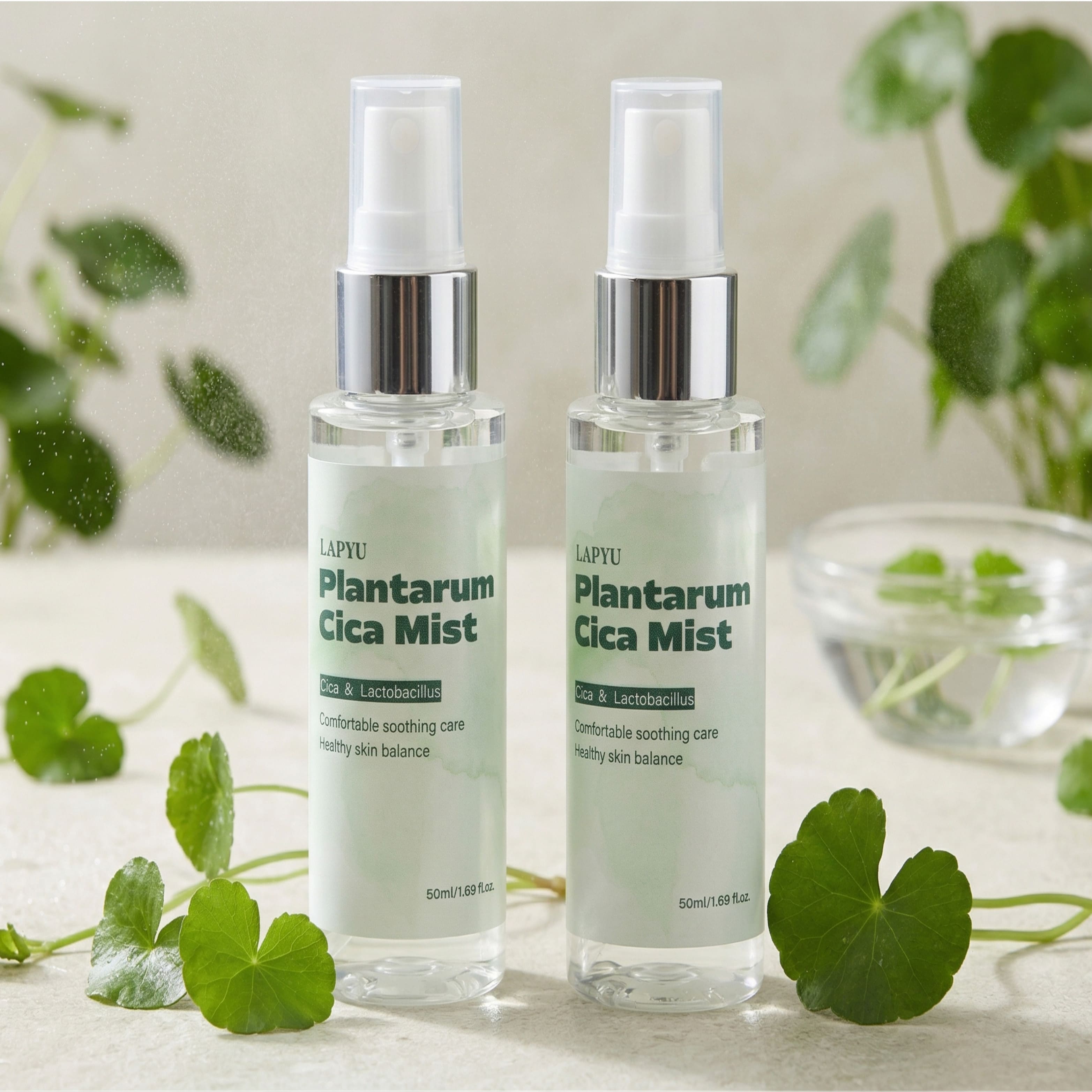 라퓨 얼굴 수분 미니 병풀 미스트, 50ml, 2개 대표이미지 섬네일