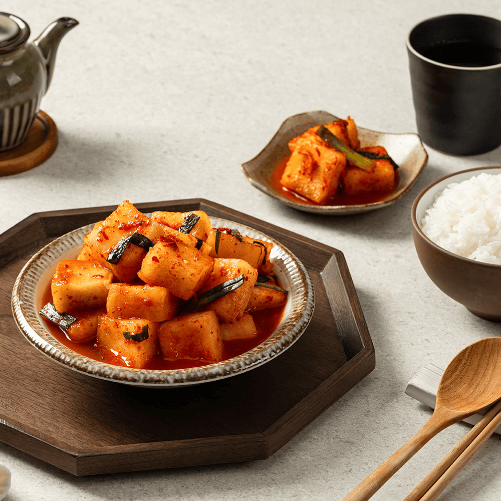 그리닷 잘담근 국산 깍두기 한입 무석박지 2kg