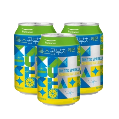 풀무원 톡스콤부차 레몬 350ml X 24입 대표이미지 섬네일
