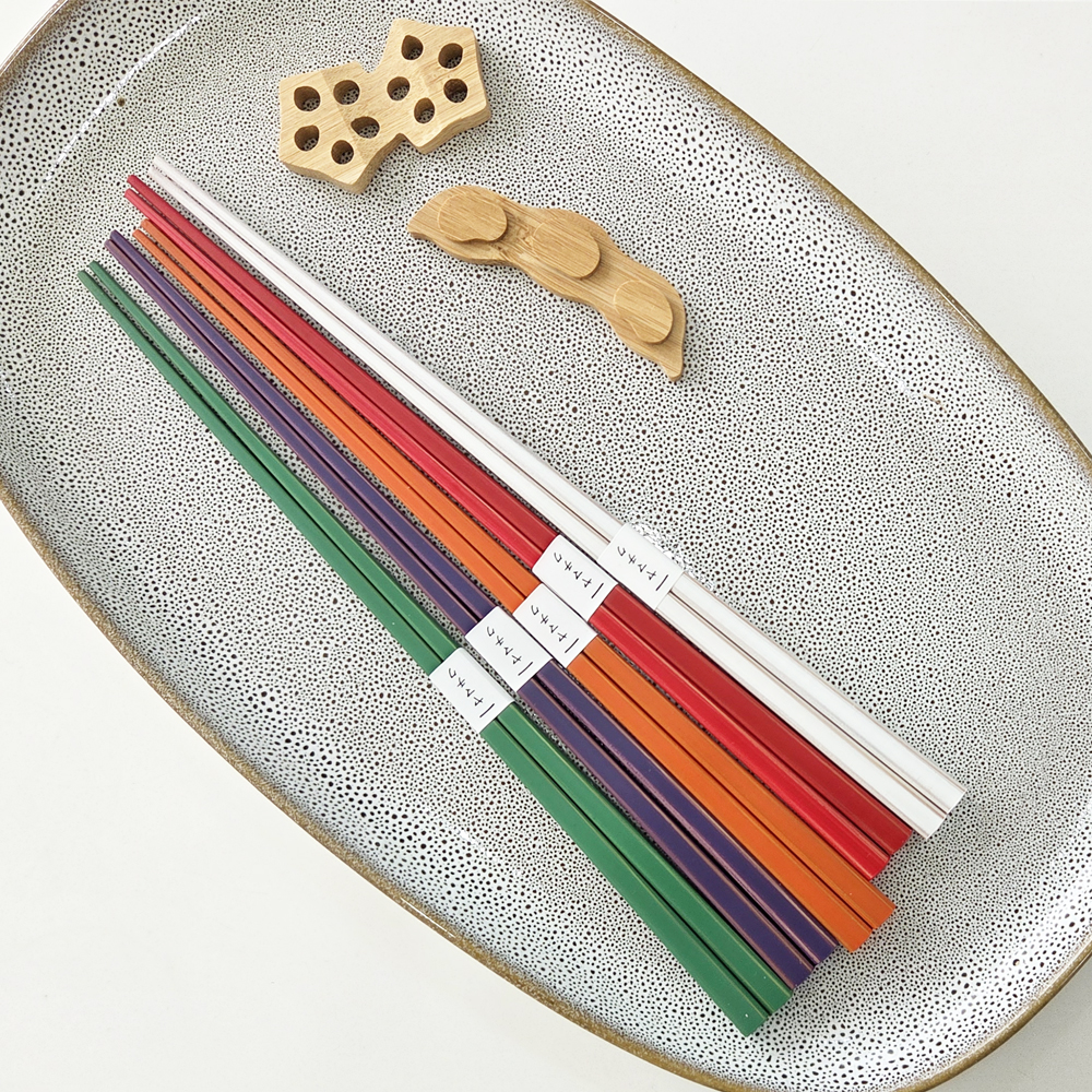 야마치쿠 채소 컬러 대나무 젓가락 23cm