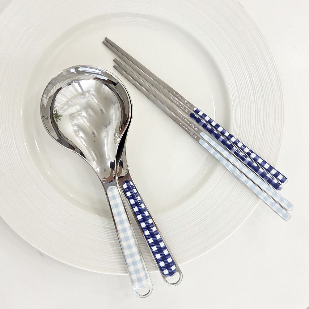 이태리 네바 테이블 린넨 체크 미니 국자 1P