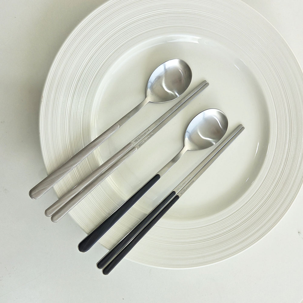 이태리 네바 마블 한식 수저 1인조 8color