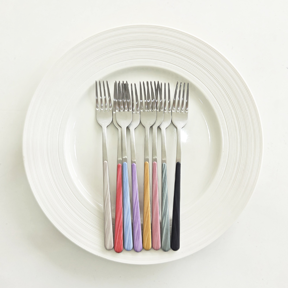 이태리 네바 마블 디너 커트러리 2종 8color