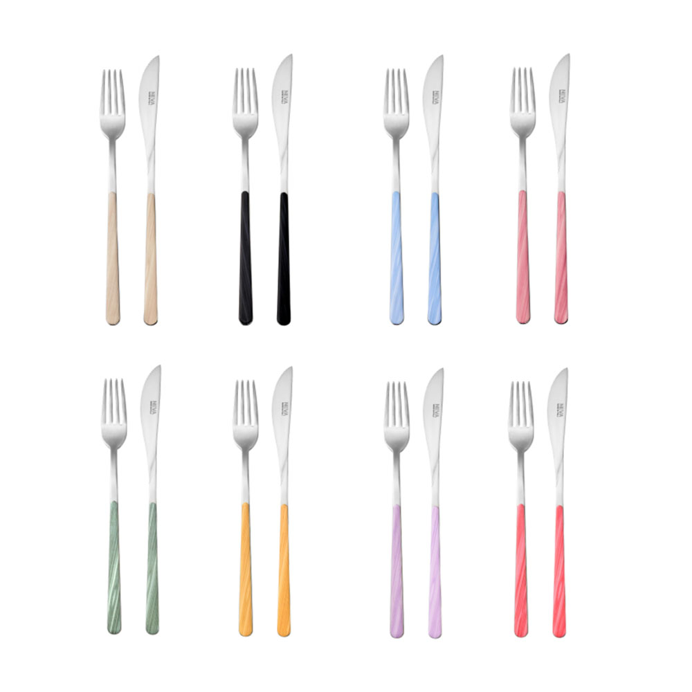 이태리 네바 마블 디너 커트러리 2종 8color 대표이미지 섬네일