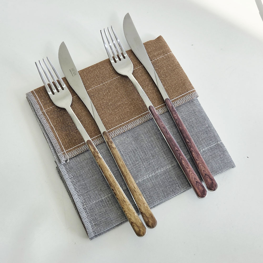 이태리 네바 우드 디너 커트러리 2종 2color