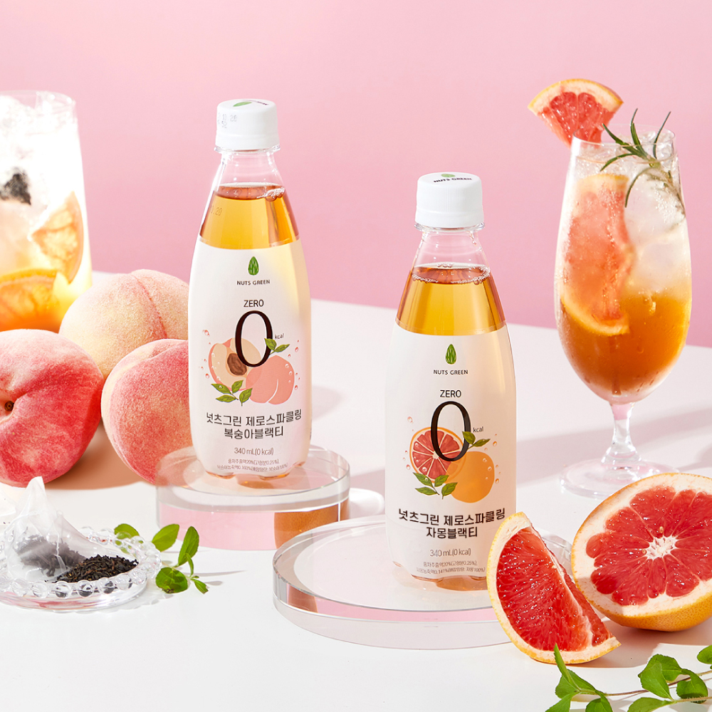 [12병+12병] 넛츠그린 제로스파클링 2종 340ml