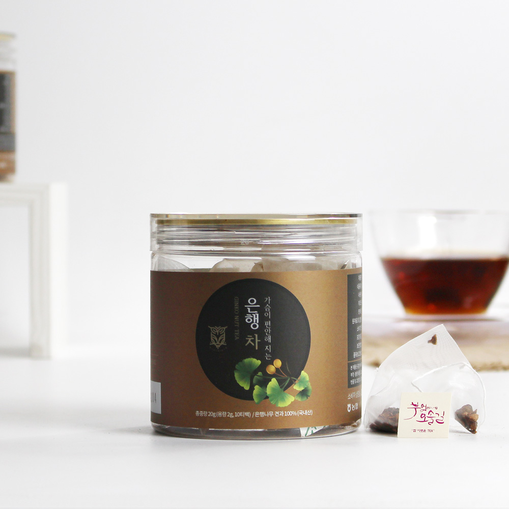 에코프리베 은행차 티백 2g x (10ea / 20ea) 저온 다회 덖음차 국내 특허 [ECOFRIBAE]