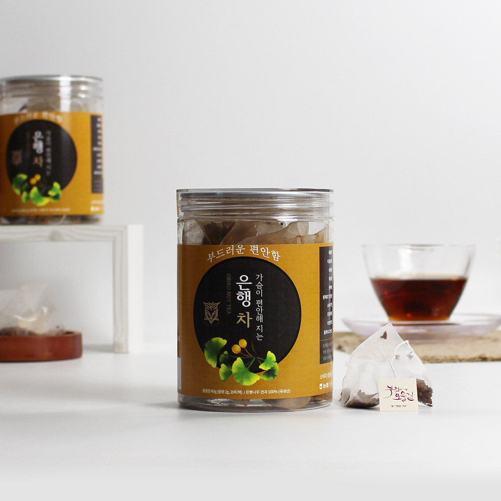 에코프리베 은행차 티백 2g x (10ea / 20ea) 저온 다회 덖음차 국내 특허 [ECOFRIBAE]