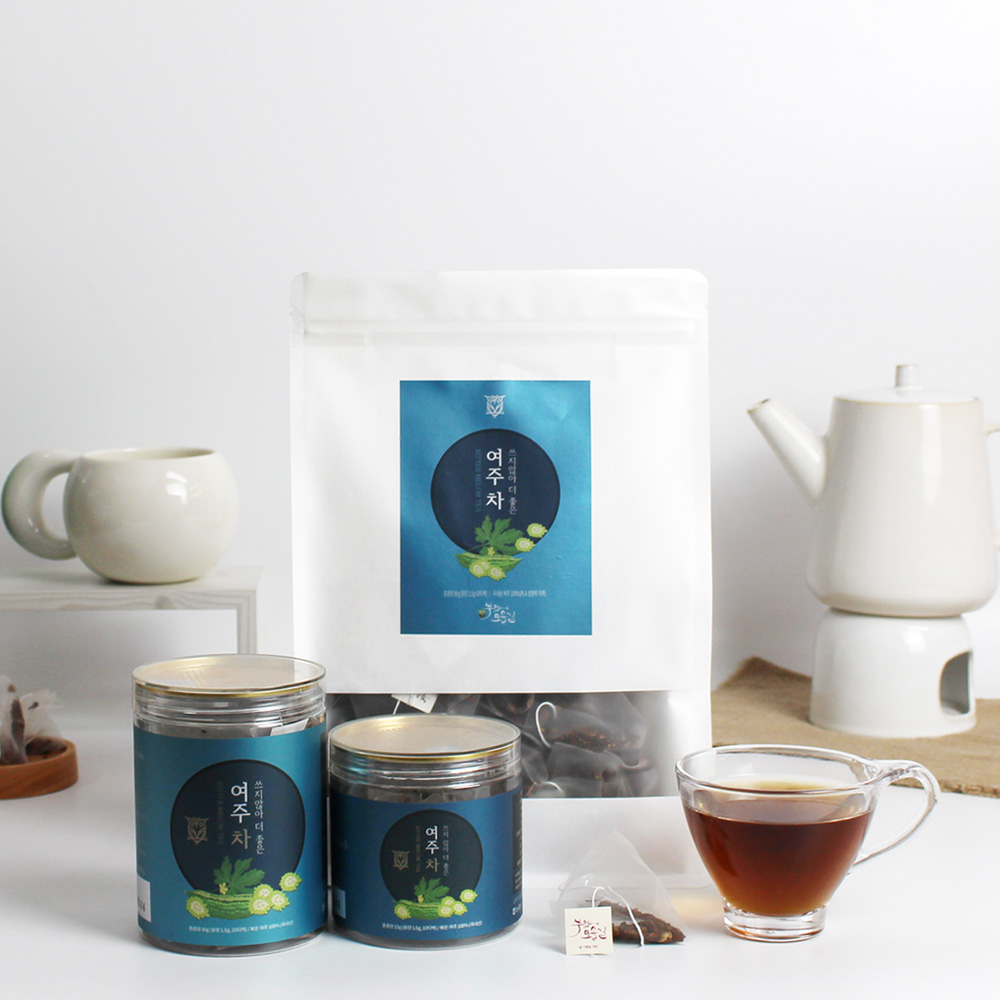 에코프리베 쓰지않은 여주차 티백 1.5g x (10ea / 20ea / 60ea) 저온 다회 덖음차 국내 특허 [ECOFRIBAE]