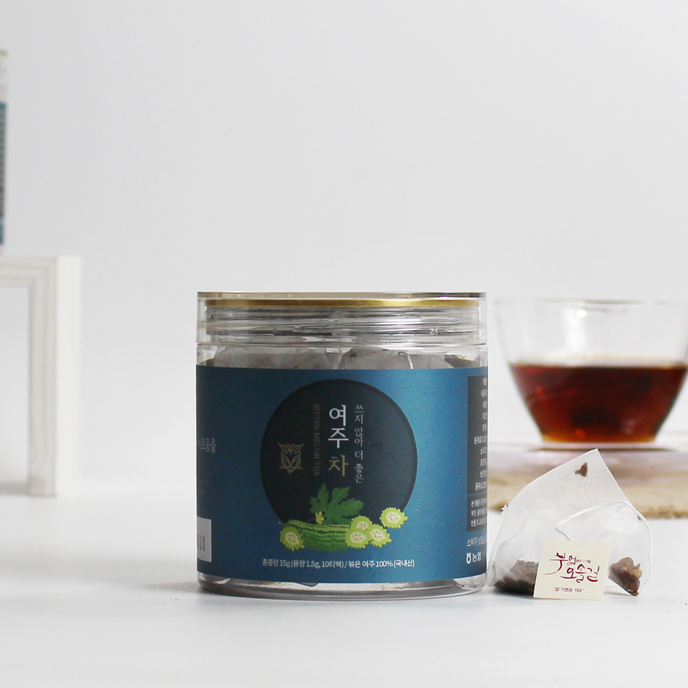 에코프리베 쓰지않은 여주차 티백 1.5g x (10ea / 20ea / 60ea) 저온 다회 덖음차 국내 특허 [ECOFRIBAE]