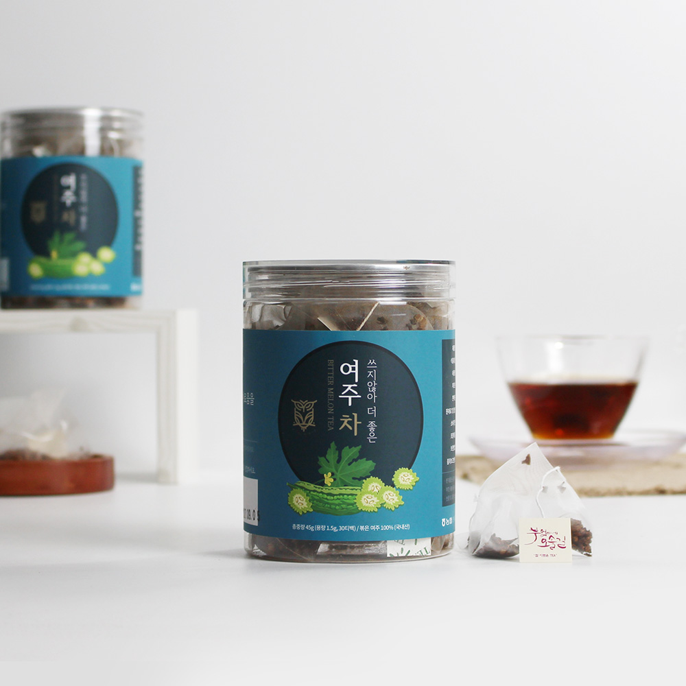 에코프리베 쓰지않은 여주차 티백 1.5g x (10ea / 20ea / 60ea) 저온 다회 덖음차 국내 특허 [ECOFRIBAE]