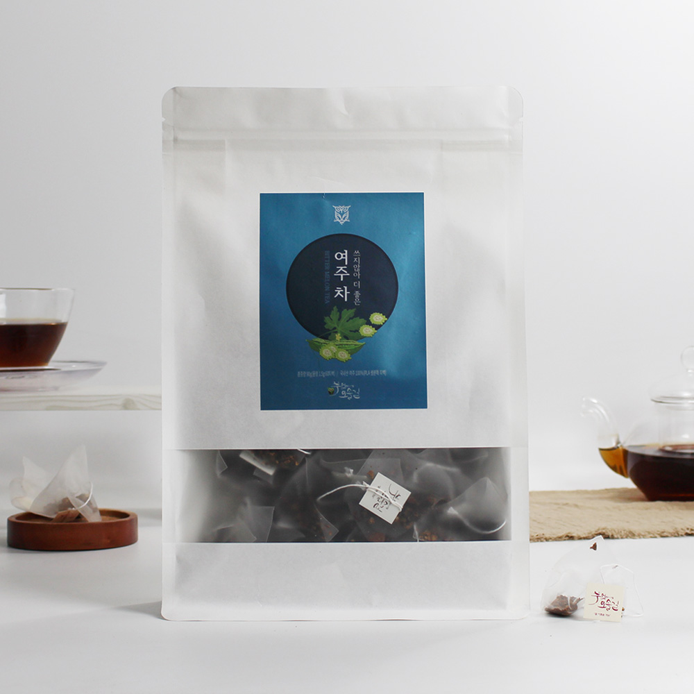 에코프리베 쓰지않은 여주차 티백 1.5g x (10ea / 20ea / 60ea) 저온 다회 덖음차 국내 특허 [ECOFRIBAE]