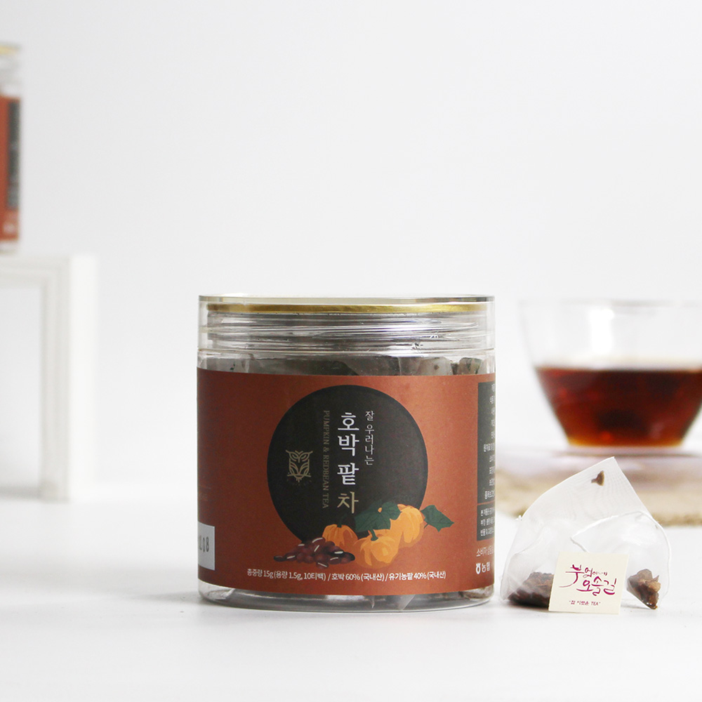 에코프리베 호박 팥차 티백 1.5g x (10ea / 20ea) 저온 다회 덖음차 [ECOFRIBAE]