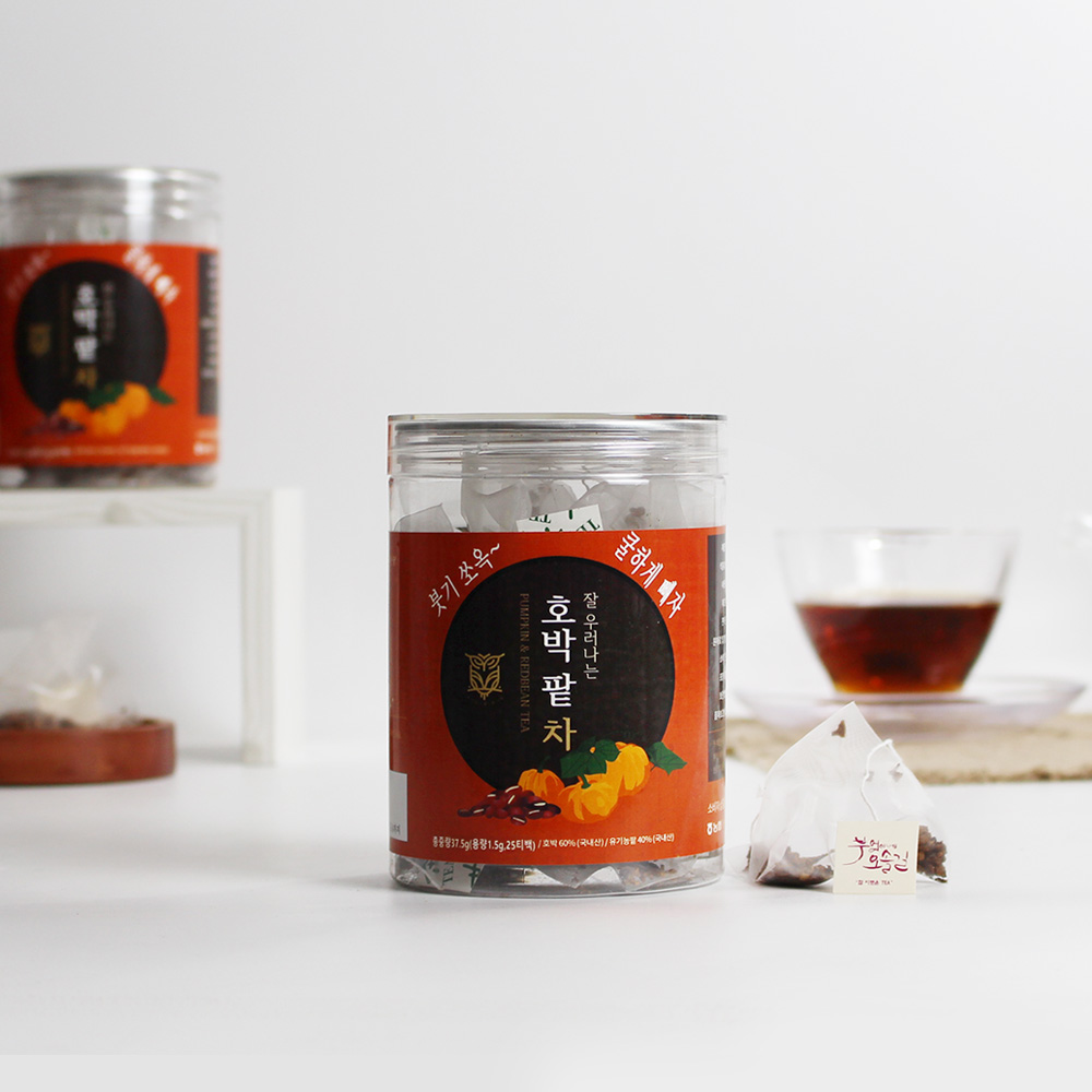 에코프리베 호박 팥차 티백 1.5g x (10ea / 20ea) 저온 다회 덖음차 [ECOFRIBAE]