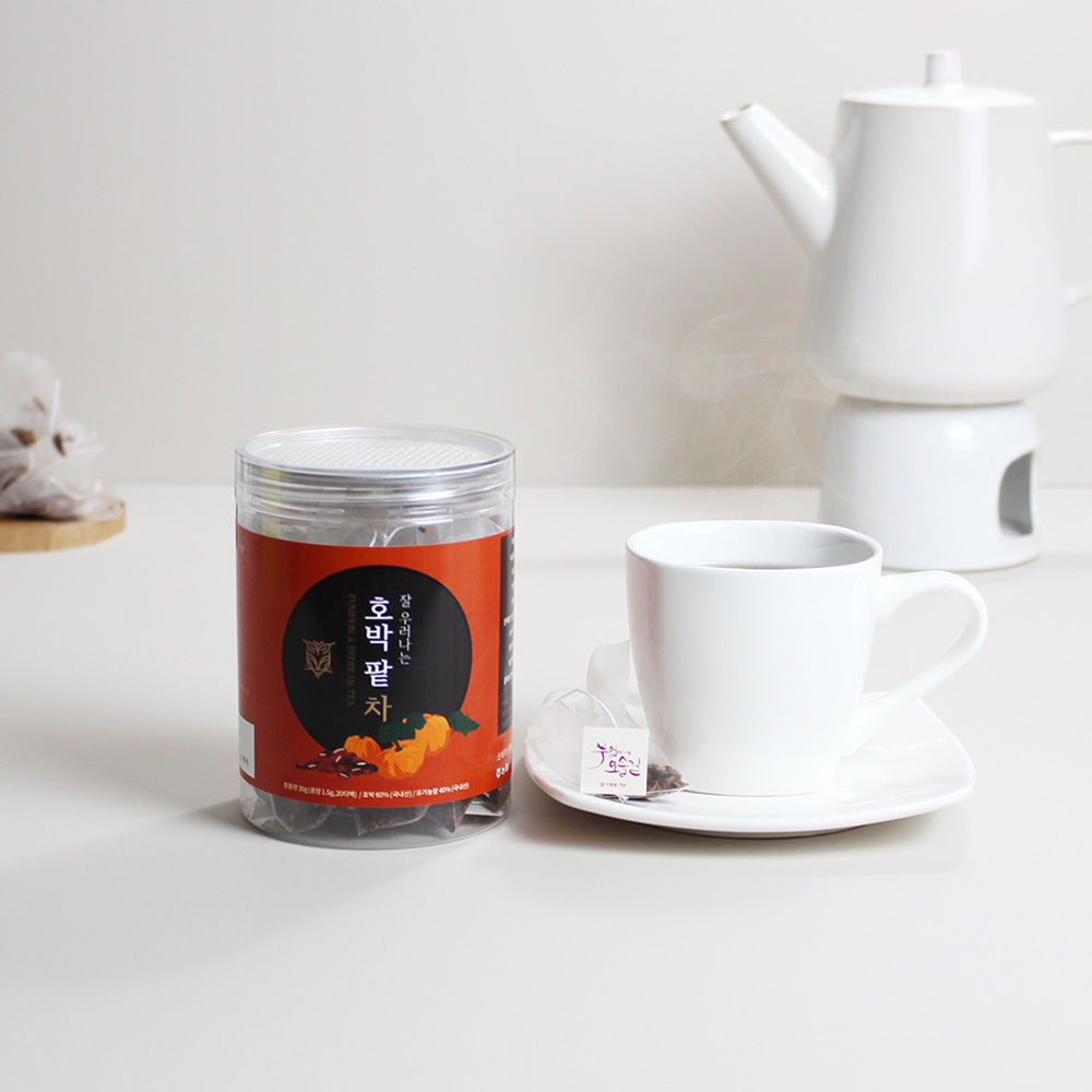 에코프리베 호박 팥차 티백 1.5g x (10ea / 20ea) 저온 다회 덖음차 [ECOFRIBAE]