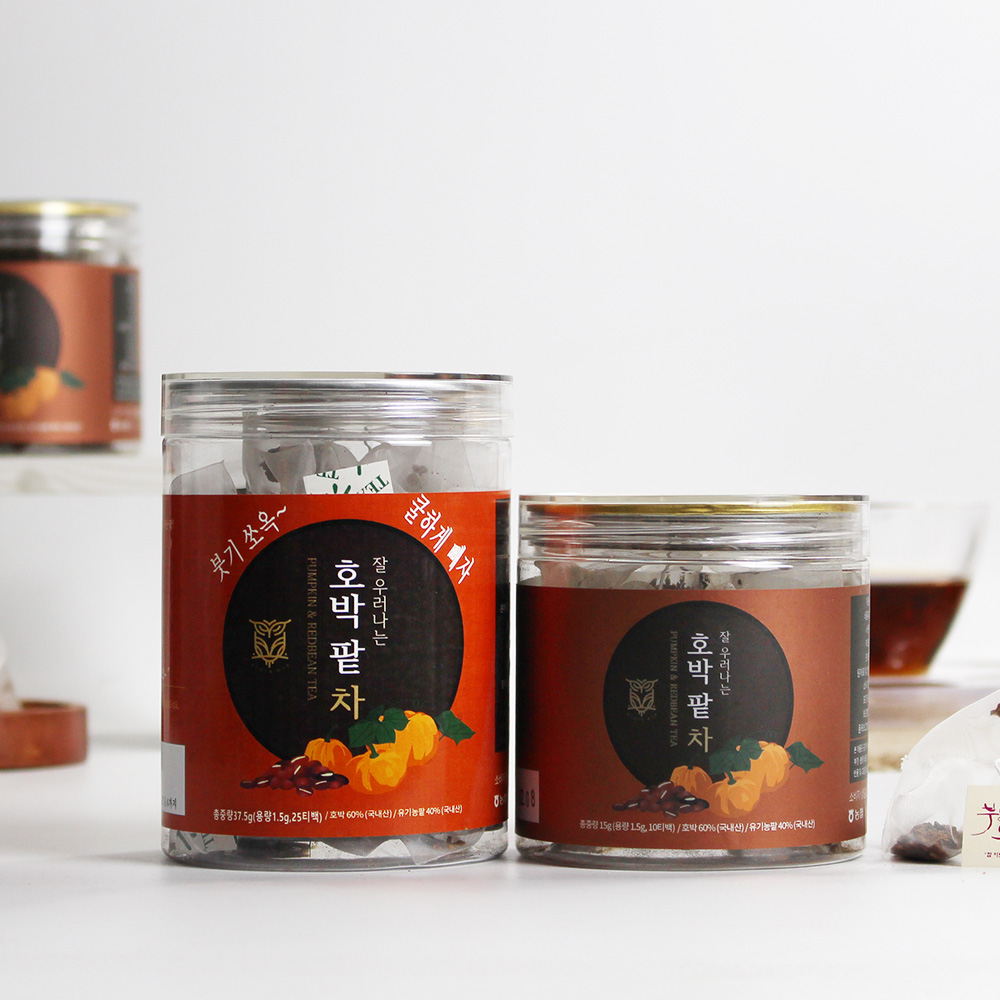 에코프리베 호박 팥차 티백 1.5g x (10ea / 20ea) 저온 다회 덖음차 [ECOFRIBAE] 대표이미지 섬네일
