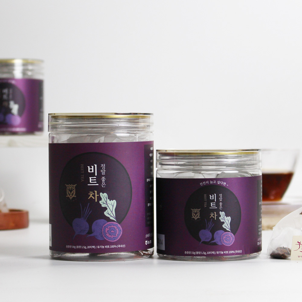 에코프리베 비트차 티백 1.5g x (10ea / 20ea) 저온 다회 덖음차 [ECOFRIBAE] 대표이미지 섬네일