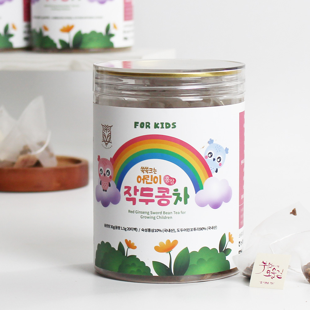 에코프리베 어린이 홍삼 작두콩차 티백 30g (1.5gx20ea) 저온 다회 덖음차 [ECOFRIBAE]