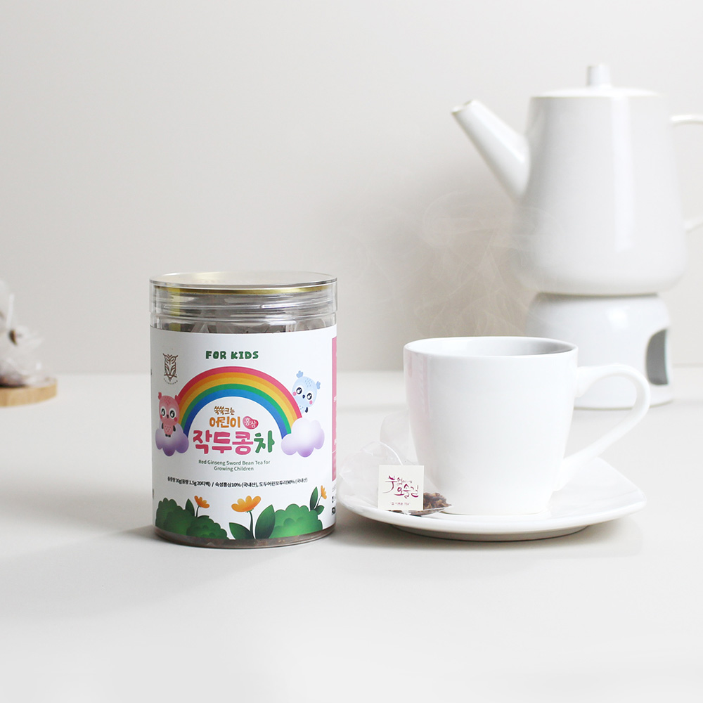 에코프리베 어린이 홍삼 작두콩차 티백 30g (1.5gx20ea) 저온 다회 덖음차 [ECOFRIBAE]