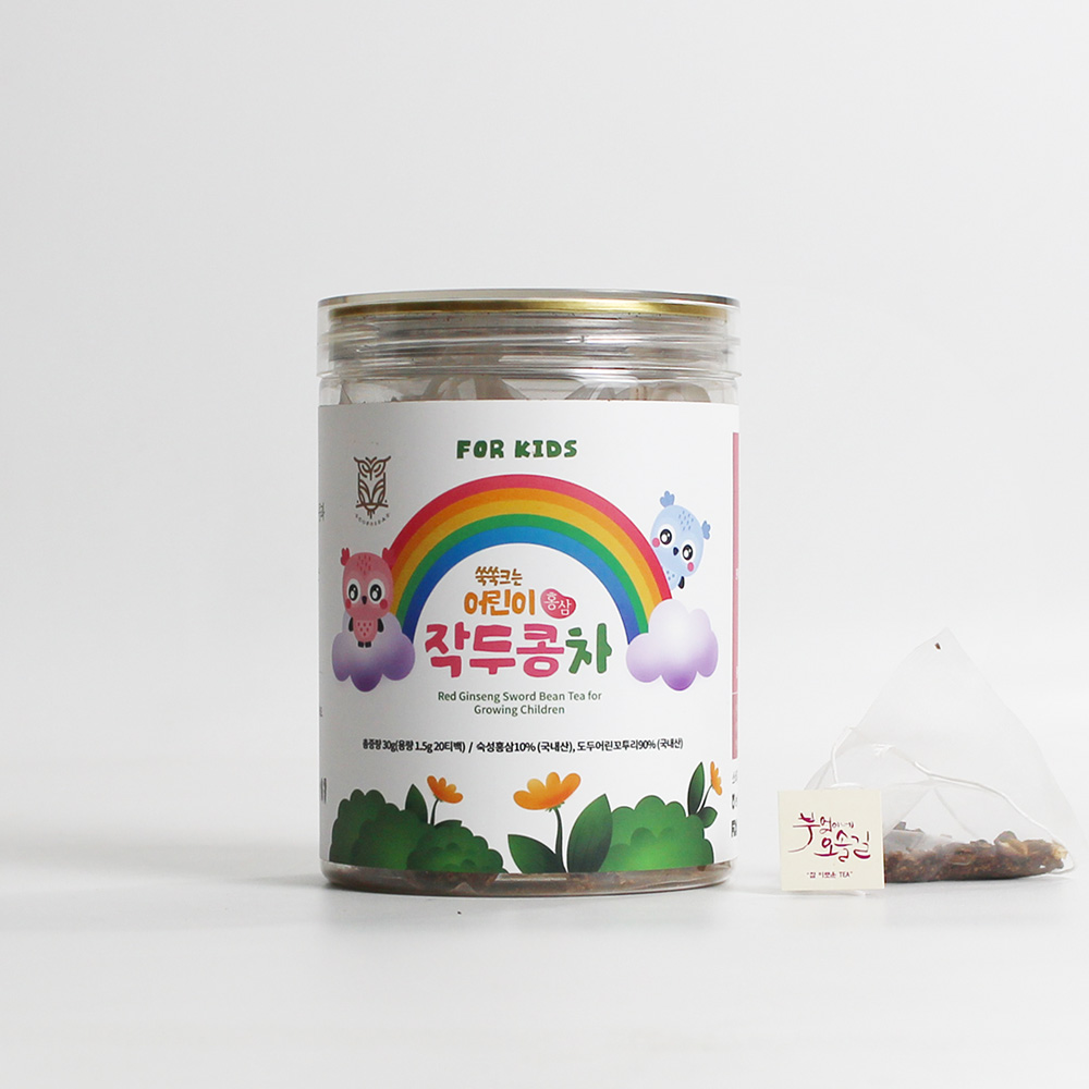 에코프리베 어린이 홍삼 작두콩차 티백 30g (1.5gx20ea) 저온 다회 덖음차 [ECOFRIBAE]