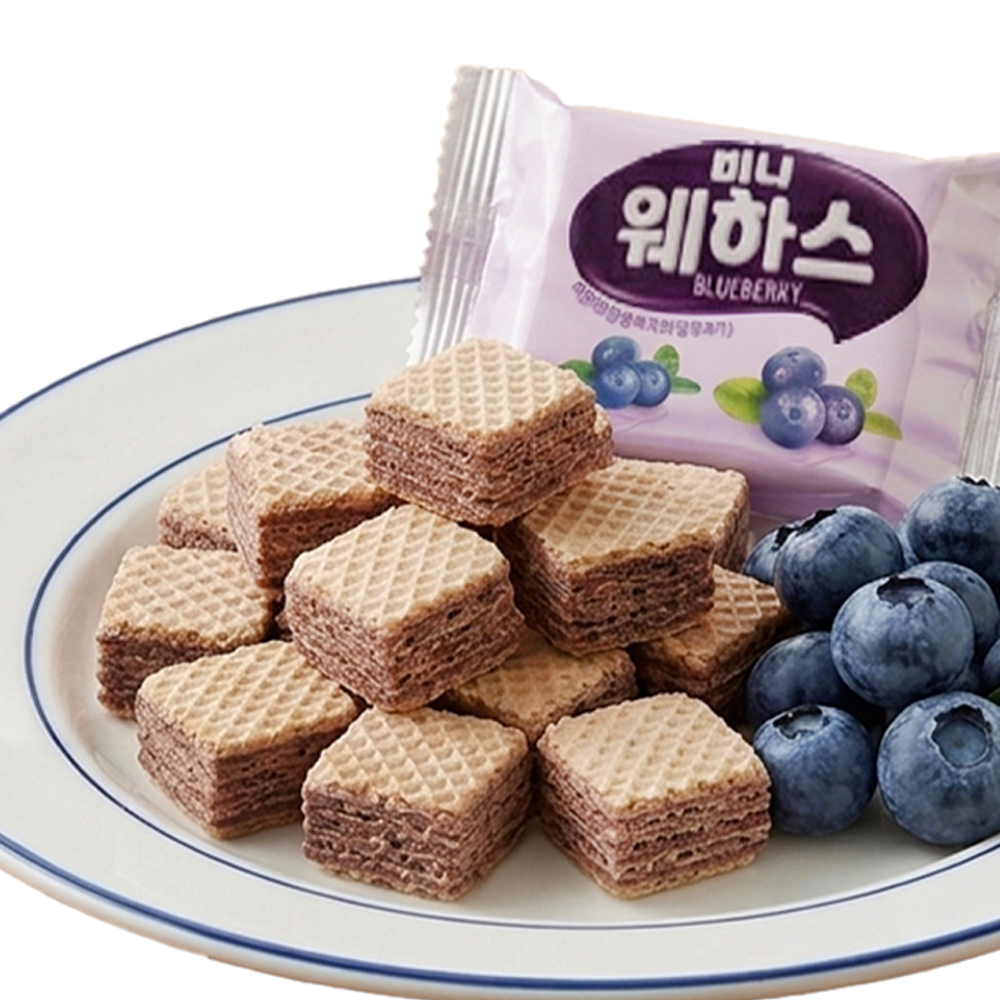 미니웨하스 블루베리맛 코코넛커피맛 웨하스 탕비실 간식 디저트