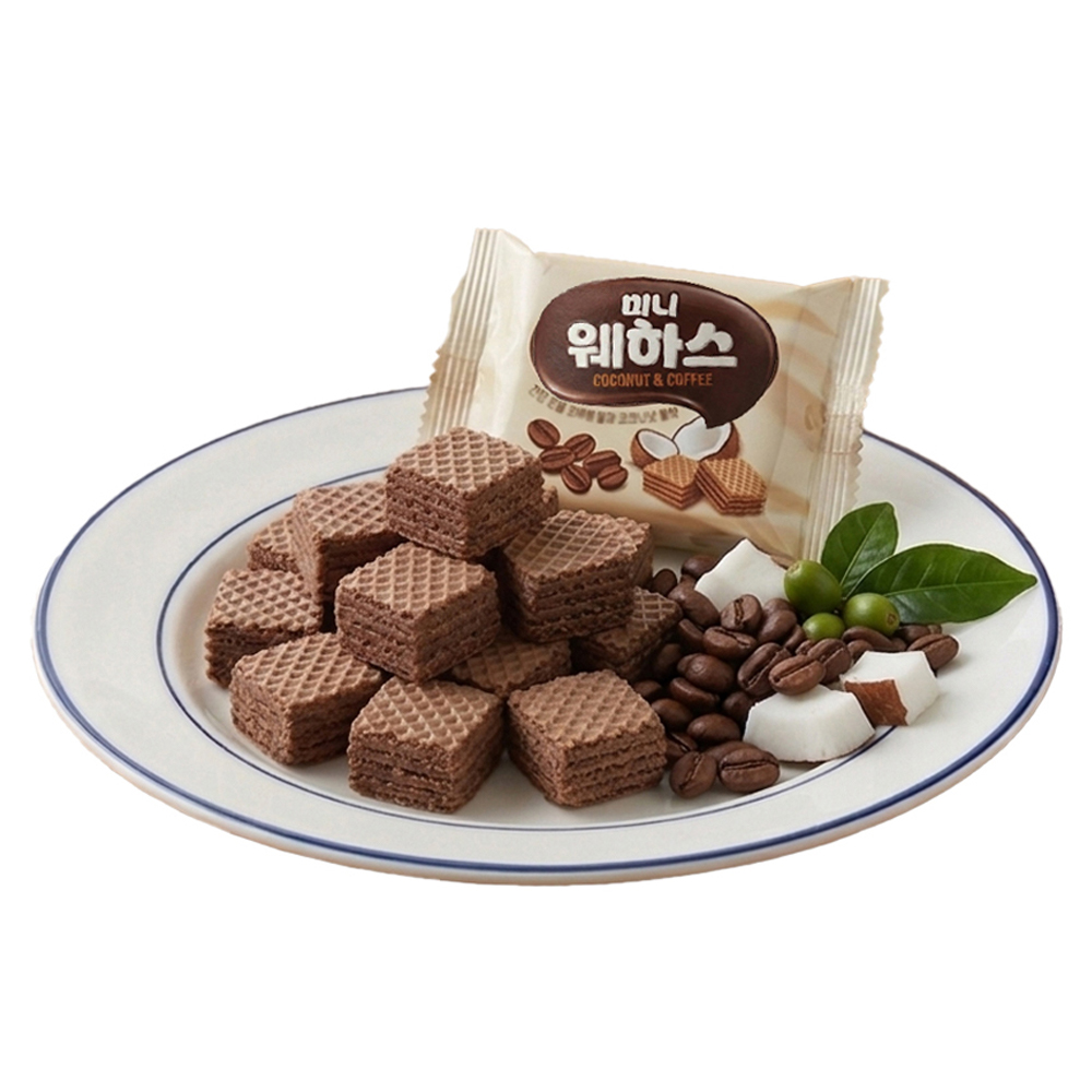 미니웨하스 블루베리맛 코코넛커피맛 웨하스 탕비실 간식 디저트
