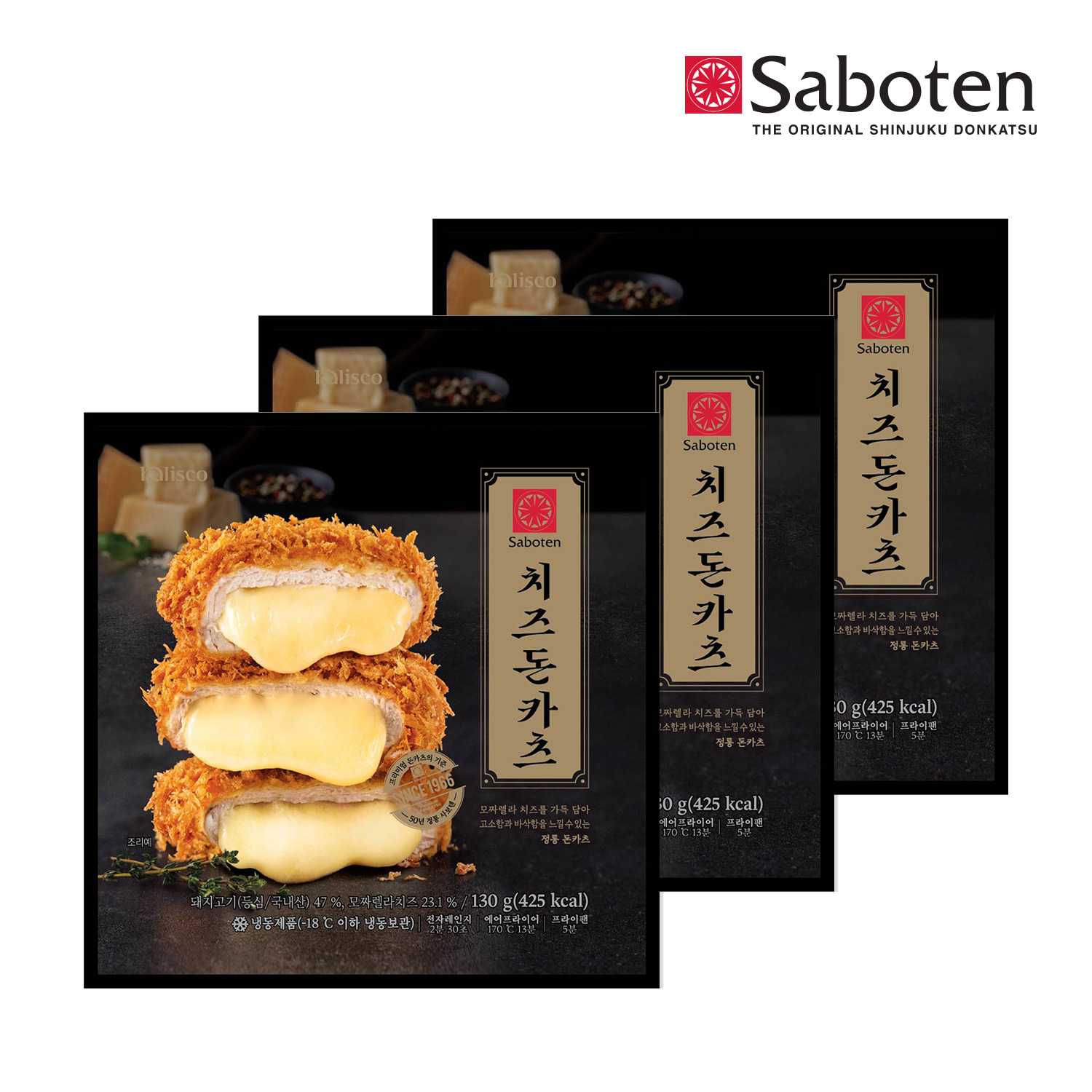 사보텐 정통 치즈돈까스(130g) x 3개 대표이미지 섬네일
