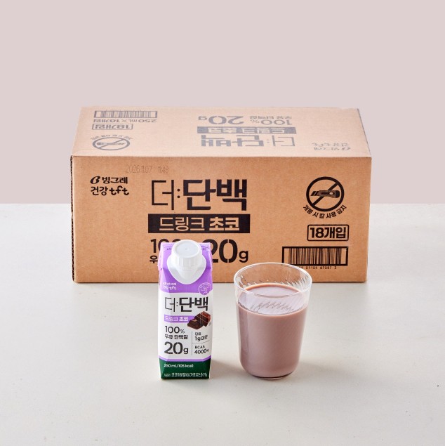 [대용량]더단백 드링크 초코 (250ml*18개)