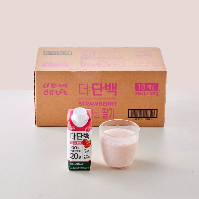 [대용량]더단백 드링크 딸기 (250ml*18개)