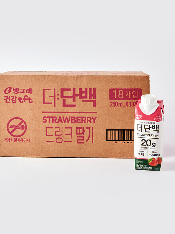 [대용량]더단백 드링크 딸기 (250ml*18개) 대표이미지 섬네일