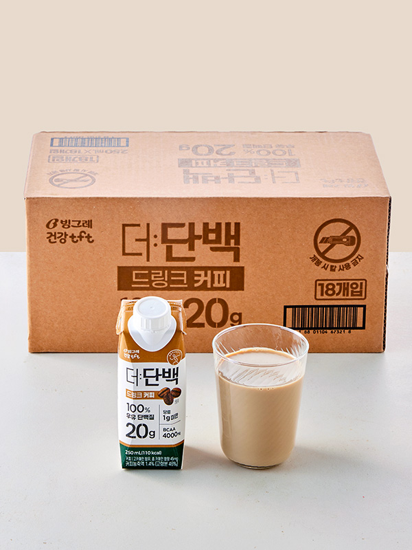 [대용량] 더단백 드링크 커피 (250ml*18개)