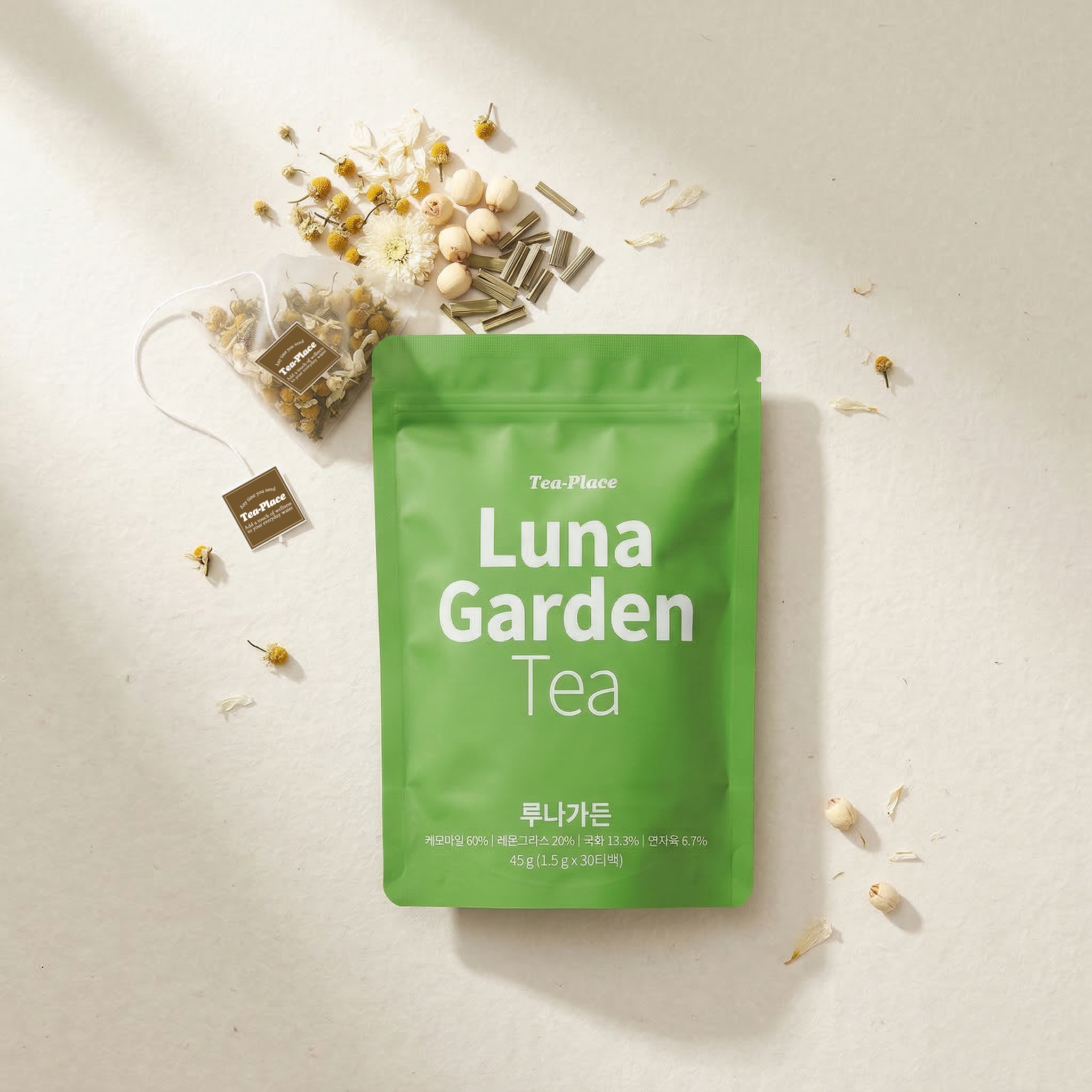 루나가든티 루틴티 캐모마일차 꿀잠차 티플레이스 30티백 건강차 TEA