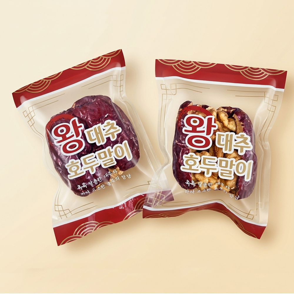 지브로와 프리미엄 자연 그대로 건강 간식 왕대추 호두말이 500g 대표이미지 섬네일