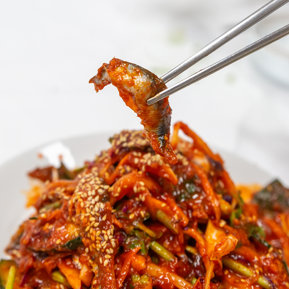 남해 바다 보물섬 해녀 언니네 손질 생 멸치 급냉 500g 산지직송 멸치 쌈밥