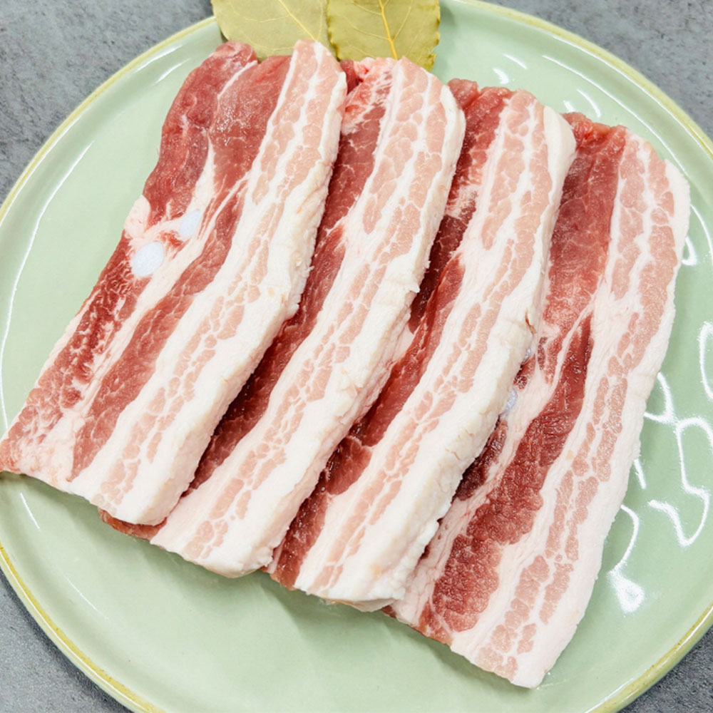 구이 볶음용 한입 절단 냉동 삼겹살 1kg