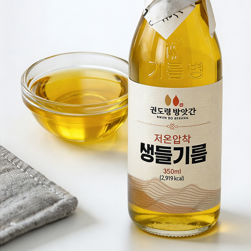 권도령방앗간 저온압착 생들기름 350ml