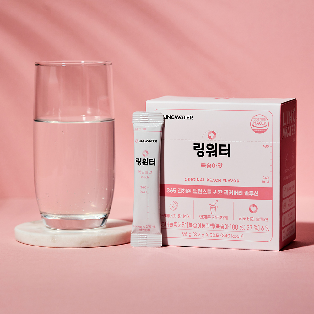 [링워터]이온음료 분말 복숭아맛 30포