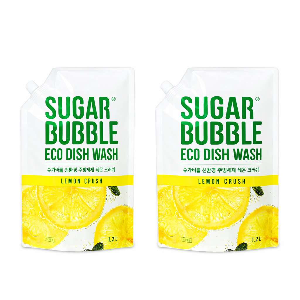 [ 2개 특가  ] 슈가버블 주방세제 레몬 크러쉬 리필 1.2L