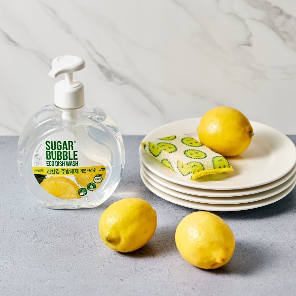 [ 2개 특가 ] 슈가버블 친환경 주방세제 레몬 크러쉬 470ml