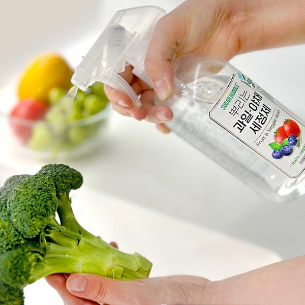 ▶2개◀슈가버블 뿌리는 과일야채 세정제 500ml