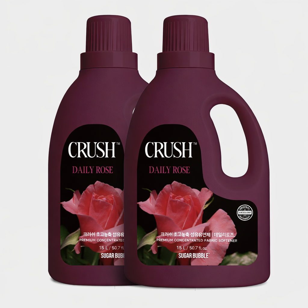 ▶2개◀슈가버블 크러쉬 초고농축 섬유유연제 데일리로즈 1.5L