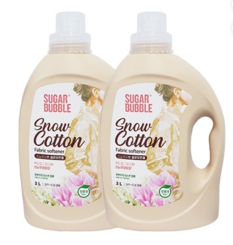 [ 2개 특가 ] 슈가버블 친환경 섬유유연제 스노우코튼 3L