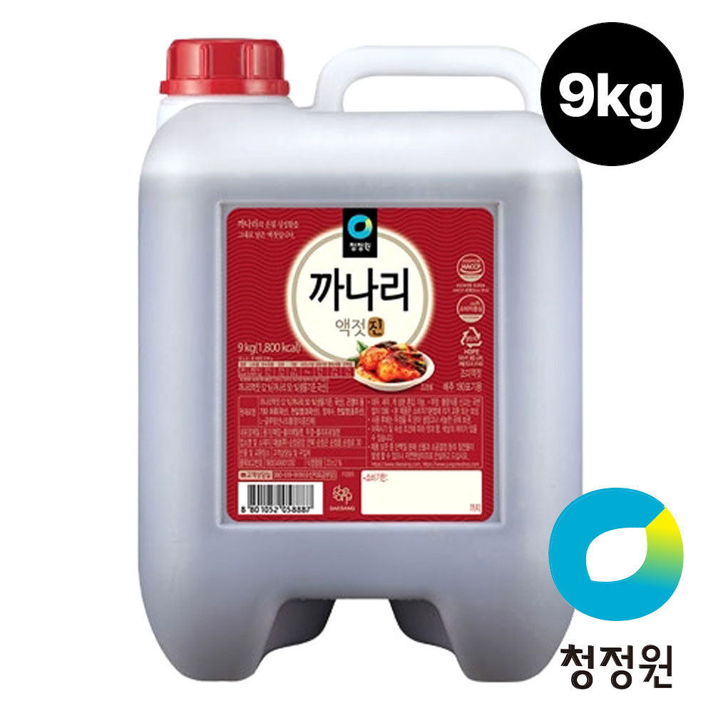 청정원 대용량 까나리액젓 진 9kg 대표이미지 섬네일