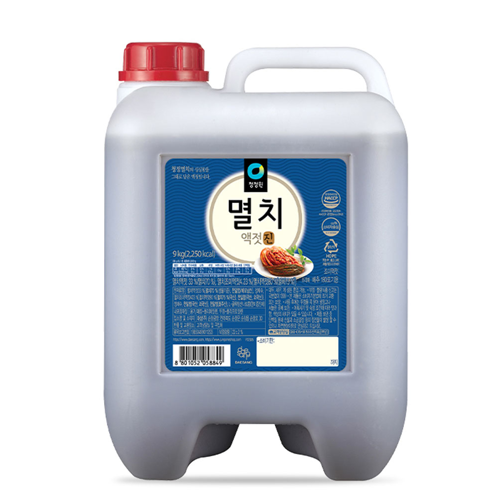 청정원 대용량 멸치액젓 진 9kg