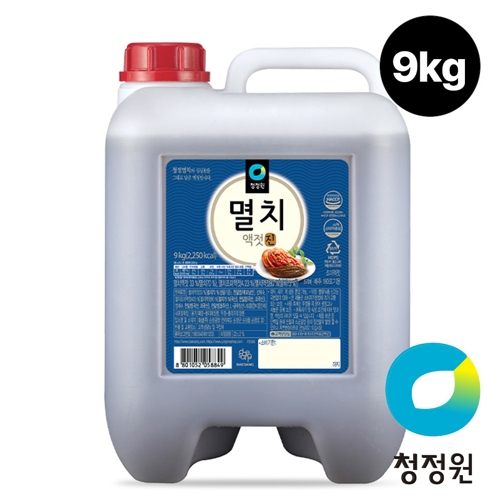 청정원 대용량 멸치액젓 진 9kg 대표이미지 섬네일