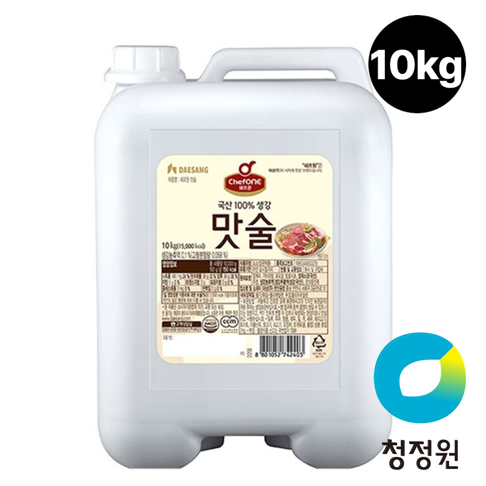 청정원 대용량 쉐프원 맛술 10kg 대표이미지 섬네일