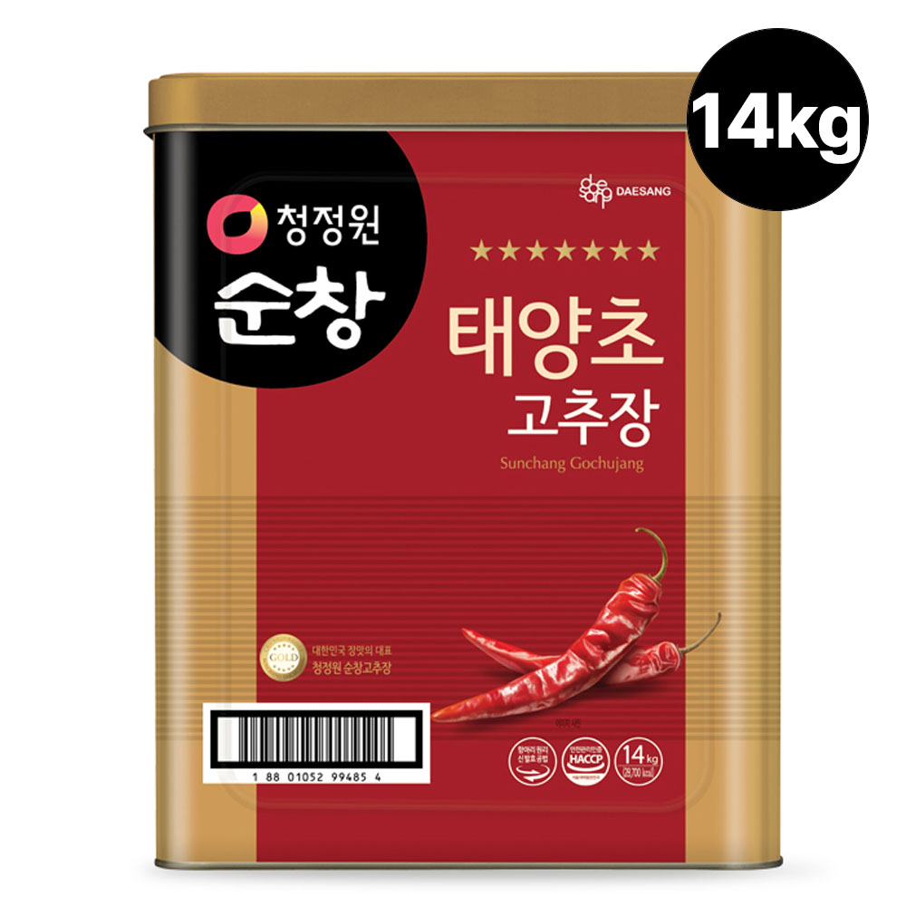 청정원 대용량 순창 태양초 고추장 14kg