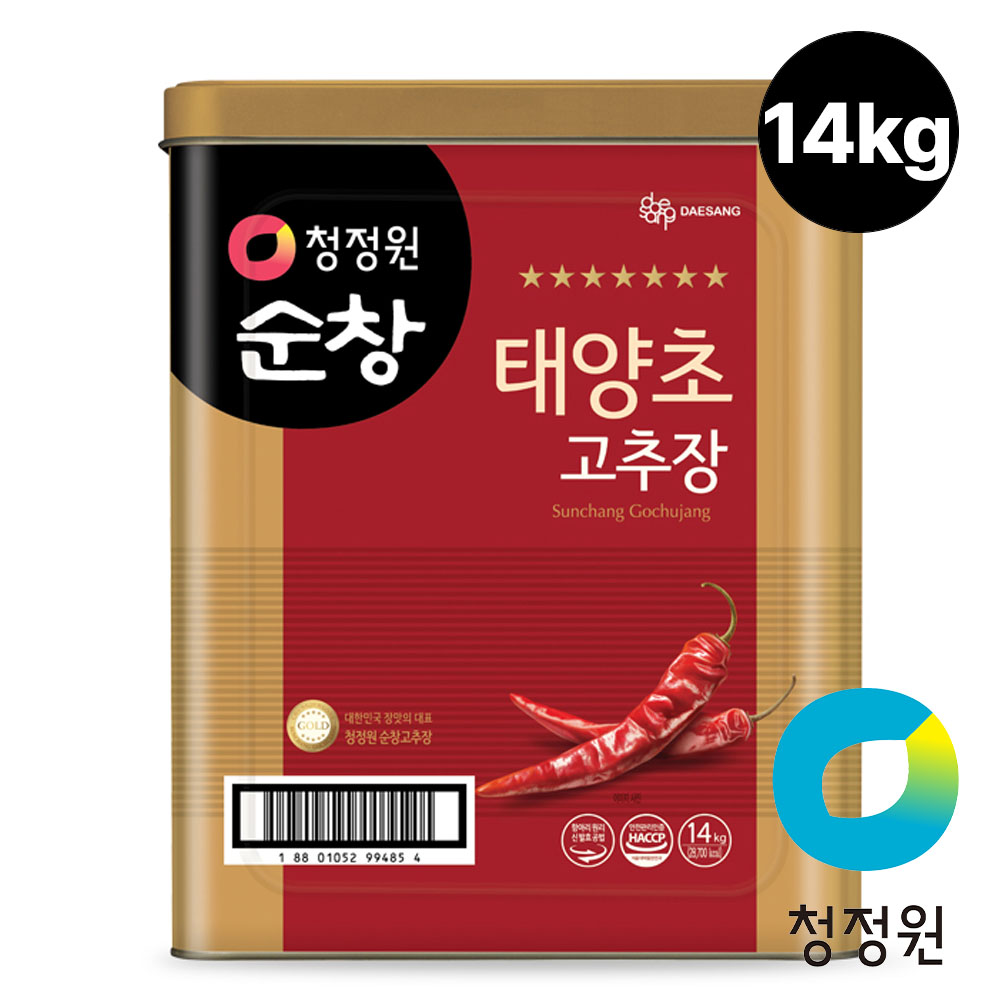 청정원 대용량 순창 태양초 고추장 14kg 대표이미지 섬네일