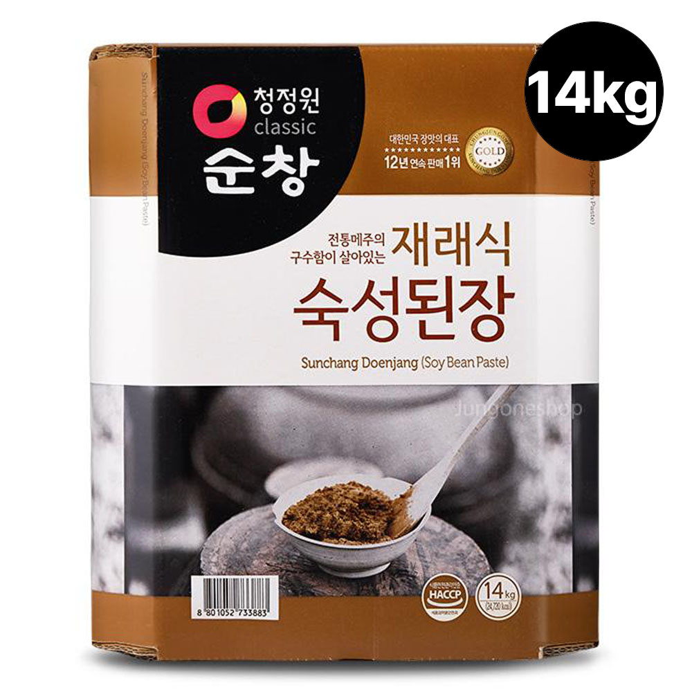 청정원 대용량 순창 재래식 숙성된장 14kg