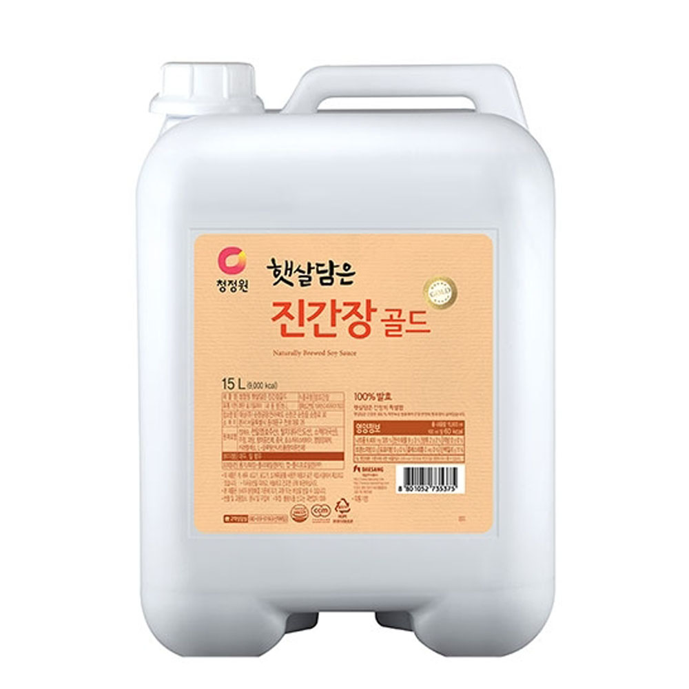 청정원 대용량 햇살담은 진간장 골드 15L